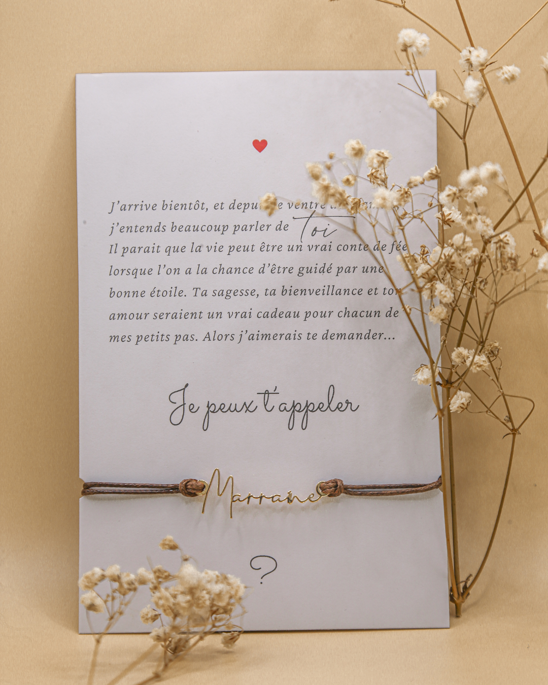 Carte annonce "Marraine"